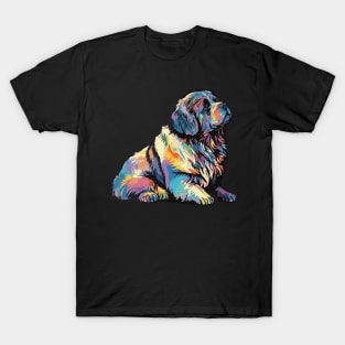 Newfoundland Dog Art T-Shirt